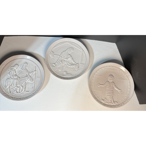 Vintage Frankoma Christmas Nativity Plate 1968,69,70 Christmas Decor Plates - Picture 2 of 8
